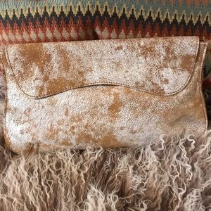 Anthropologie Leather Clutch